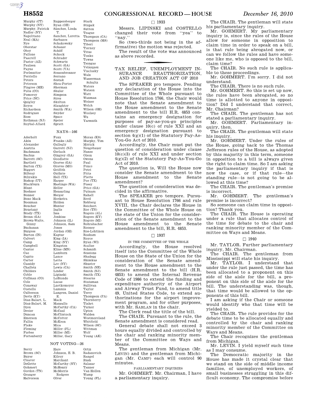 Congressional Record—House H8552