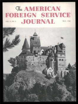 The Foreign Service Journal, May 1940
