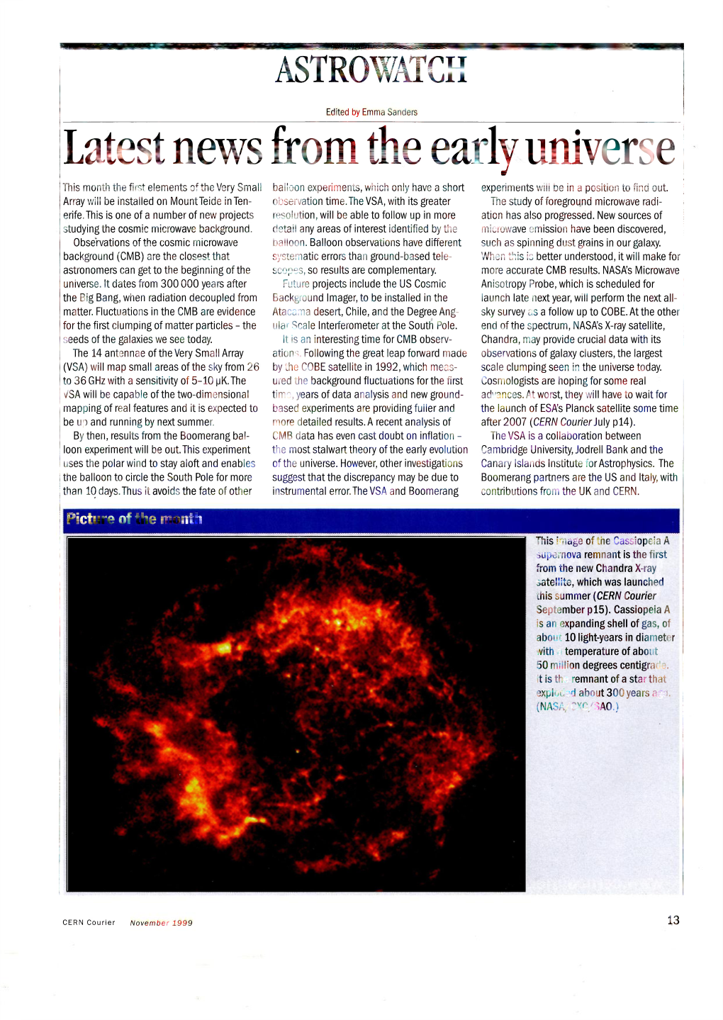 Latest News from the Early Universe