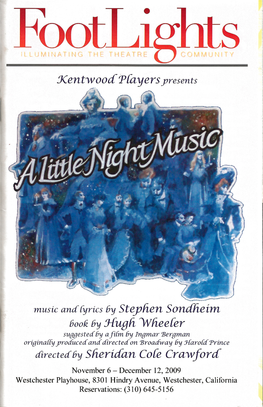 Program for "A Little Night Music"