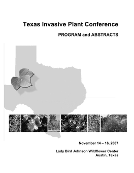 Texas Invasive Plant Conference