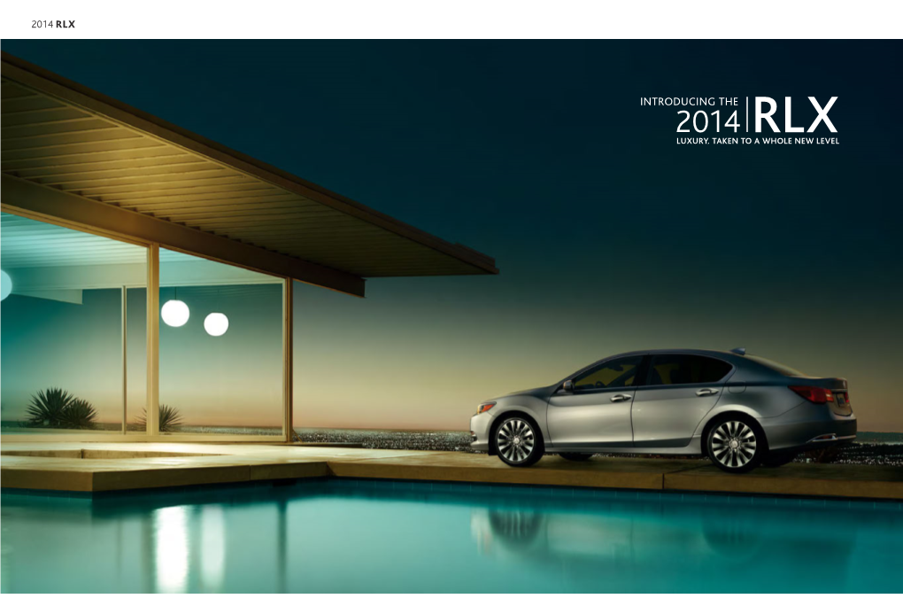 2014 Acura RLX Brochure