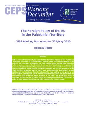 The Foreign Policy of the EU in the Palestinian Territory