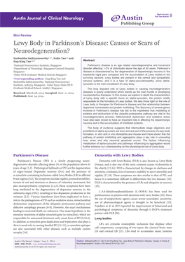 Lewy Body in Parkinson's Disease