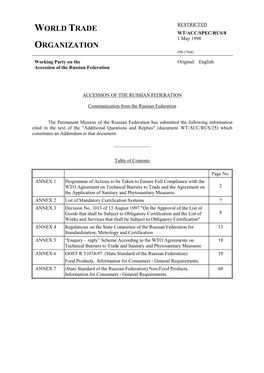 WTO Documents Online