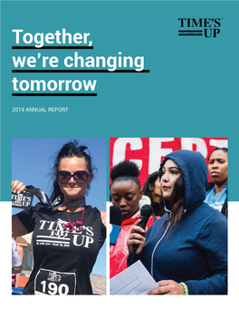 TIME's up Legal Defense Fund Annual Report 2019
