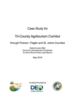 Tri-County Agritourism Corridor Through Putnam, Flagler and St