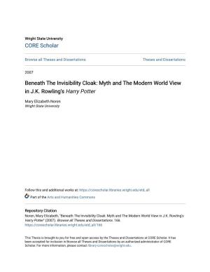 Myth and the Modern World View in JK Rowling's Harry Potter