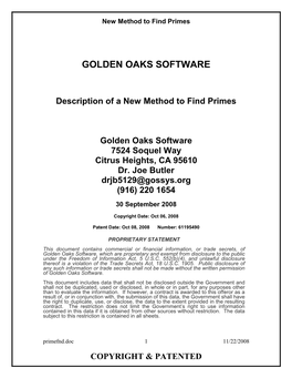 Golden Oaks Software