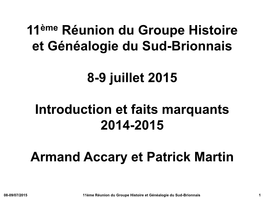 Deux Textes Écrits En Patois Charolais-Brionnais Par Michel Lapalus