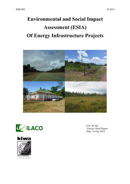 Environmental and Social Impact Assessment (ESIA) of Energy Infrastructure Projects
