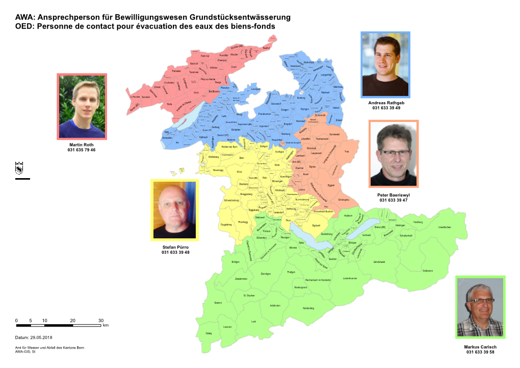 AWA: Ansprechperson Für Bewilligungswesen Grundstücksentwässerung OED: Personne De Contact Pour Évacuation Des Eaux Des Biens-Fonds