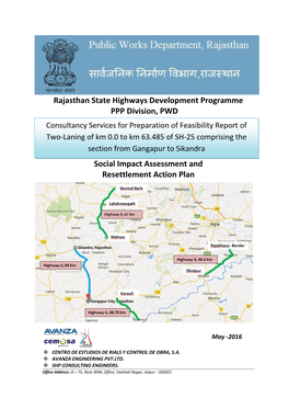 Rajasthan State Highways Development Programme PPP Division, PWD