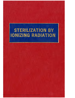 Sterilization by Ionizing Radiation
