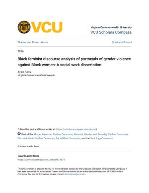 Black Feminist Discourse Analysis of Portrayals of Gender Violence Against Black Women: a Social Work Dissertation