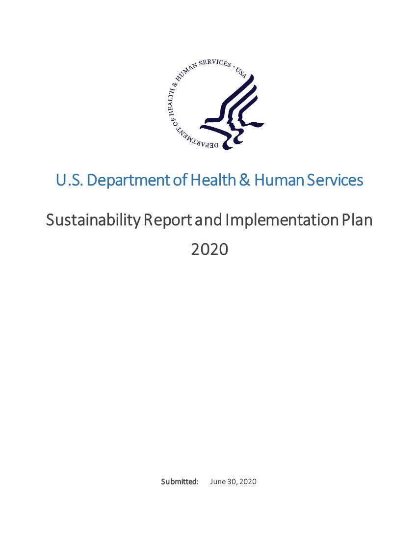 Sustainability Report and Implementation Plan 2020