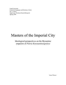 Masters of the Imperial City