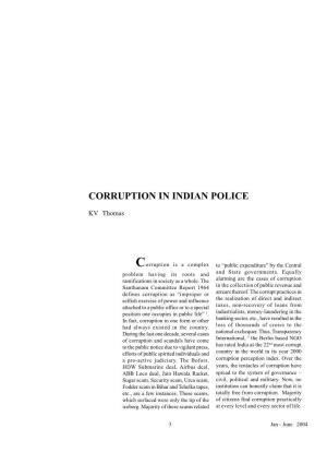 Corruption in Indian Police