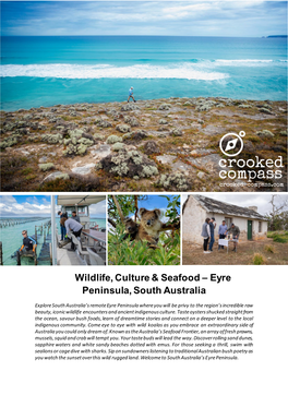 Wildlife, Culture & Seafood – Eyre Peninsula, South Australia