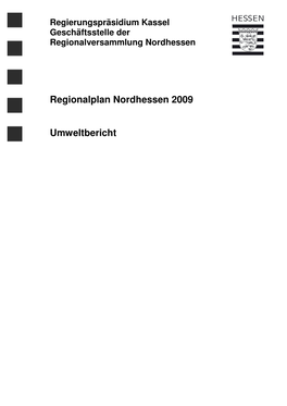 Umweltbericht Zum RPN 2009