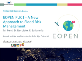 EOPEN PUC1 - a New Approach to Flood Risk Management M