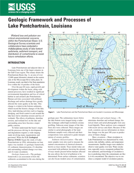 Geologic Framework and Processes of Lake Pontchartrain, Louisiana