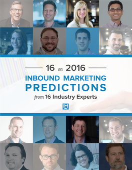 PREDICTIONS from 16 Industry Experts ABOUT the AUTHOR