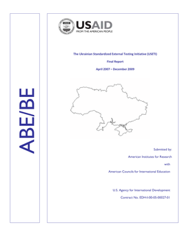 The Ukrainian Standardized External Testing Initiative (USETI)