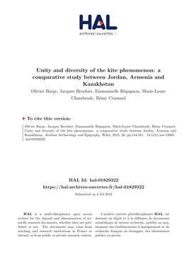 Unity and Diversity of the Kite Phenomenon: a Comparative Study Between Jordan, Armenia and Kazakhstan