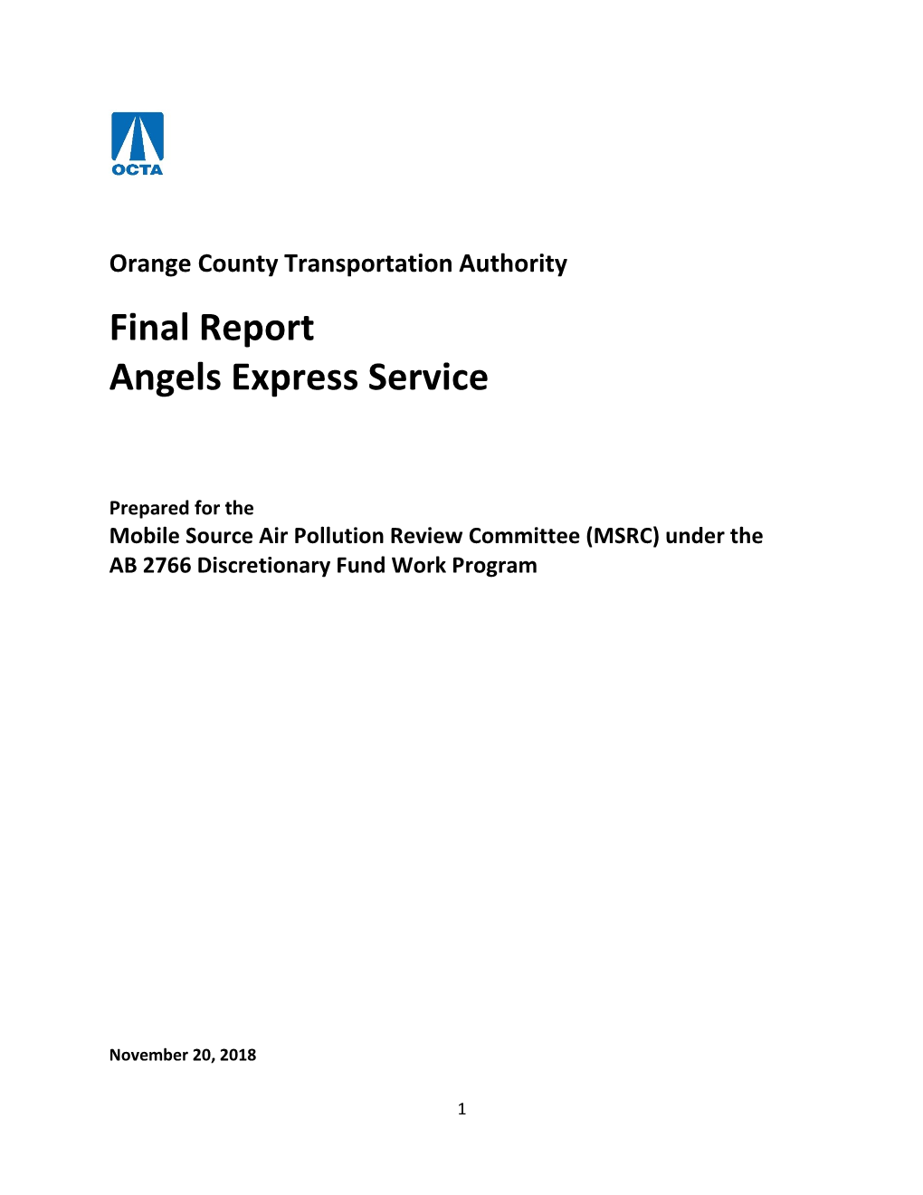 Final Report Angels Express Service