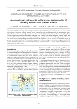 A Comprehensive Strategy to Tackle Arsenic Contamination of Drinking Water in Uttar Pradesh in India
