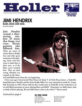 JIMI HENDRIX BLUES, ROCK and SOUL by JACK HADLEY