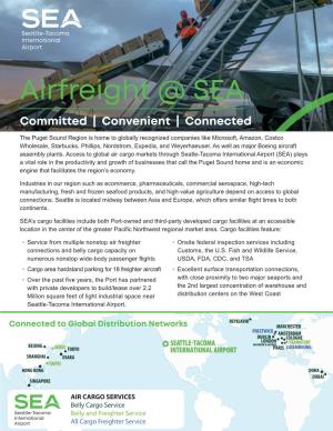 Airfreight @ SEA Committed | Convenient | Connected