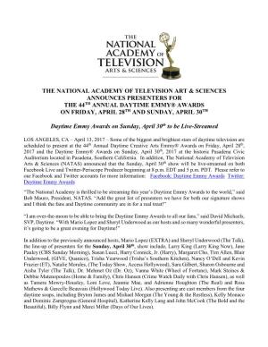 The National Academy of Television Art & Sciences