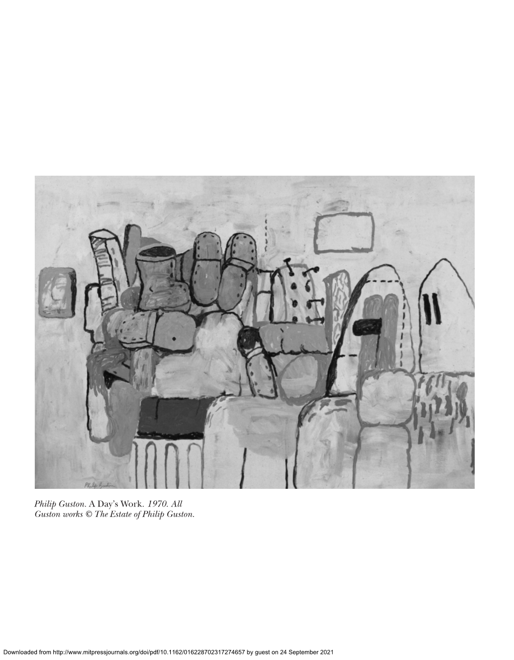 Philip Guston. a Day's Work. 1970. All Guston Works © the Estate of Philip