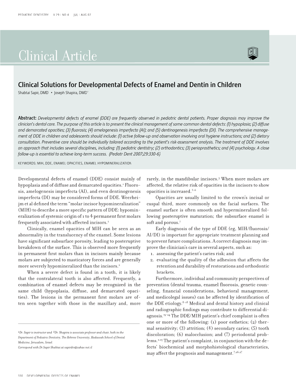 Clinical Article