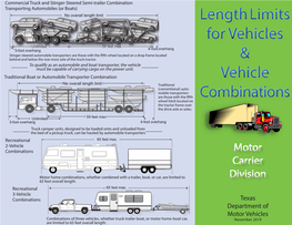 Length Limits for Vehicles and Vehicle Combinations