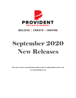 September 2020 New Releases