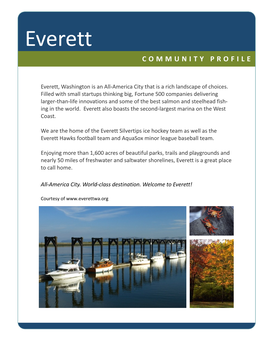 Everett COMMUNITY PROFILE