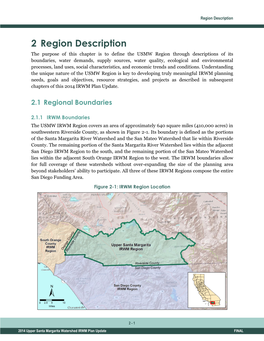 Upper Santa Margarita Watershed IRWM Plan Update FINAL