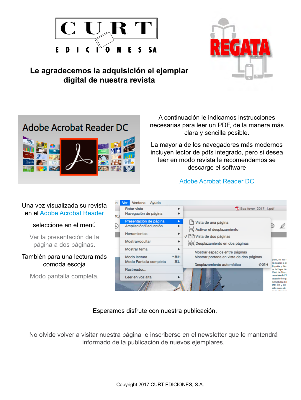 Le Agradecemos La Adquisición El Ejemplar Digital De Nuestra Revista