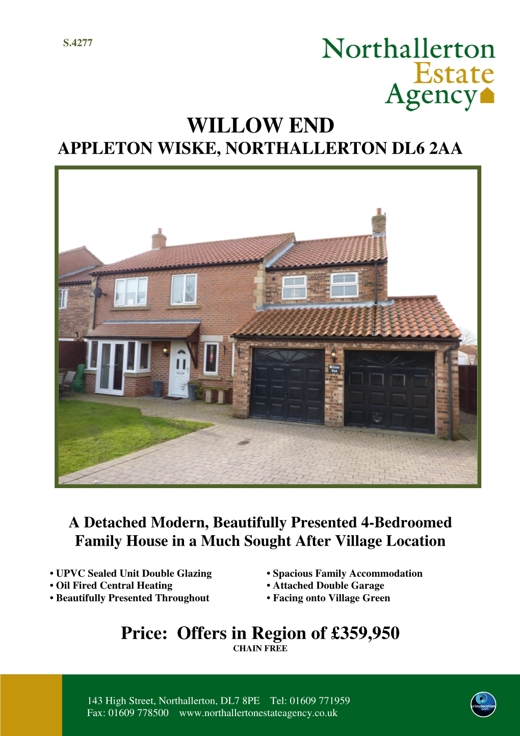 Willow End Appleton Wiske, Northallerton Dl6 2Aa