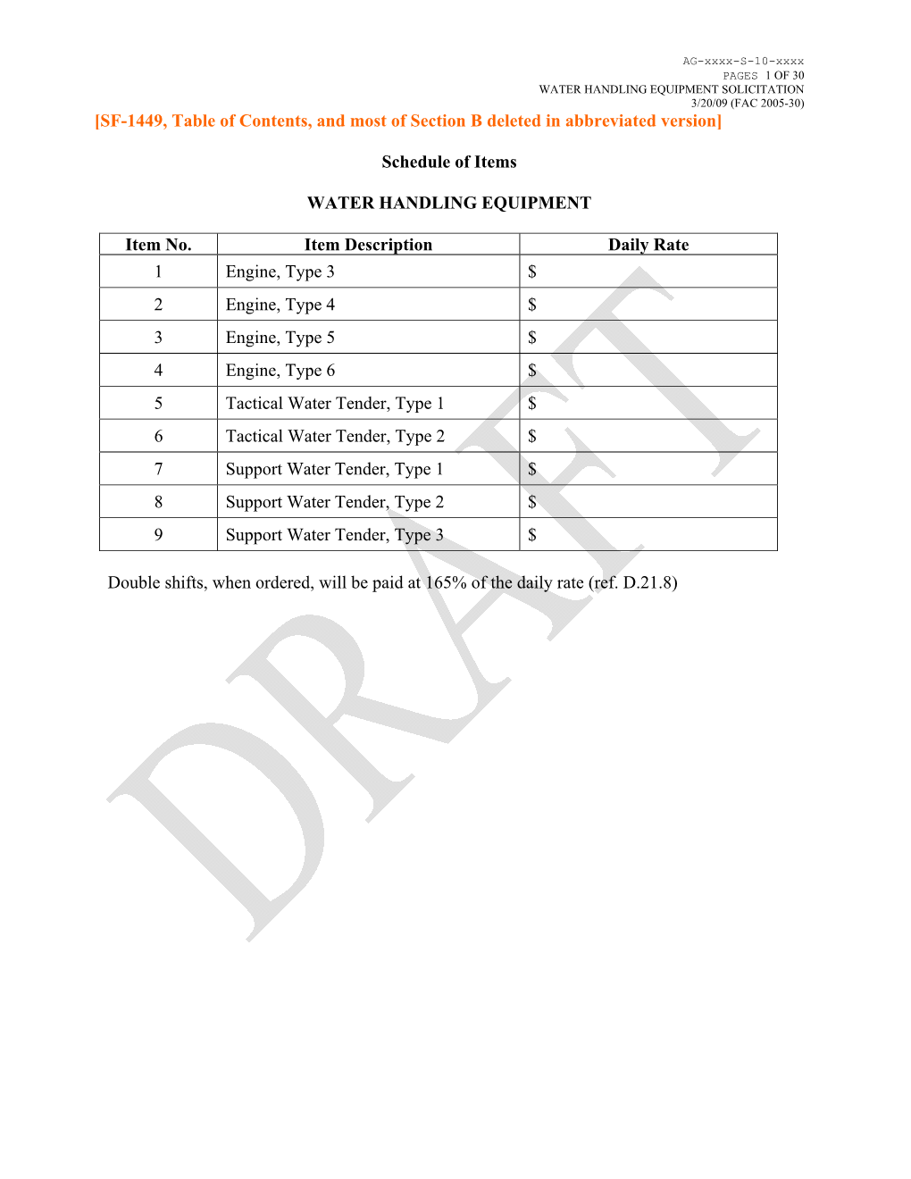 Water Handling National Solicitation Template Draft Rev.3-20-09 V1