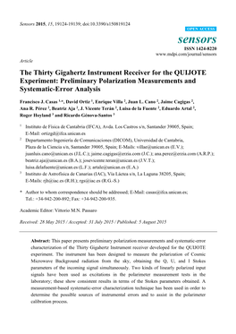 Preliminary Polarization Measurements and Systematic-Error Analysis