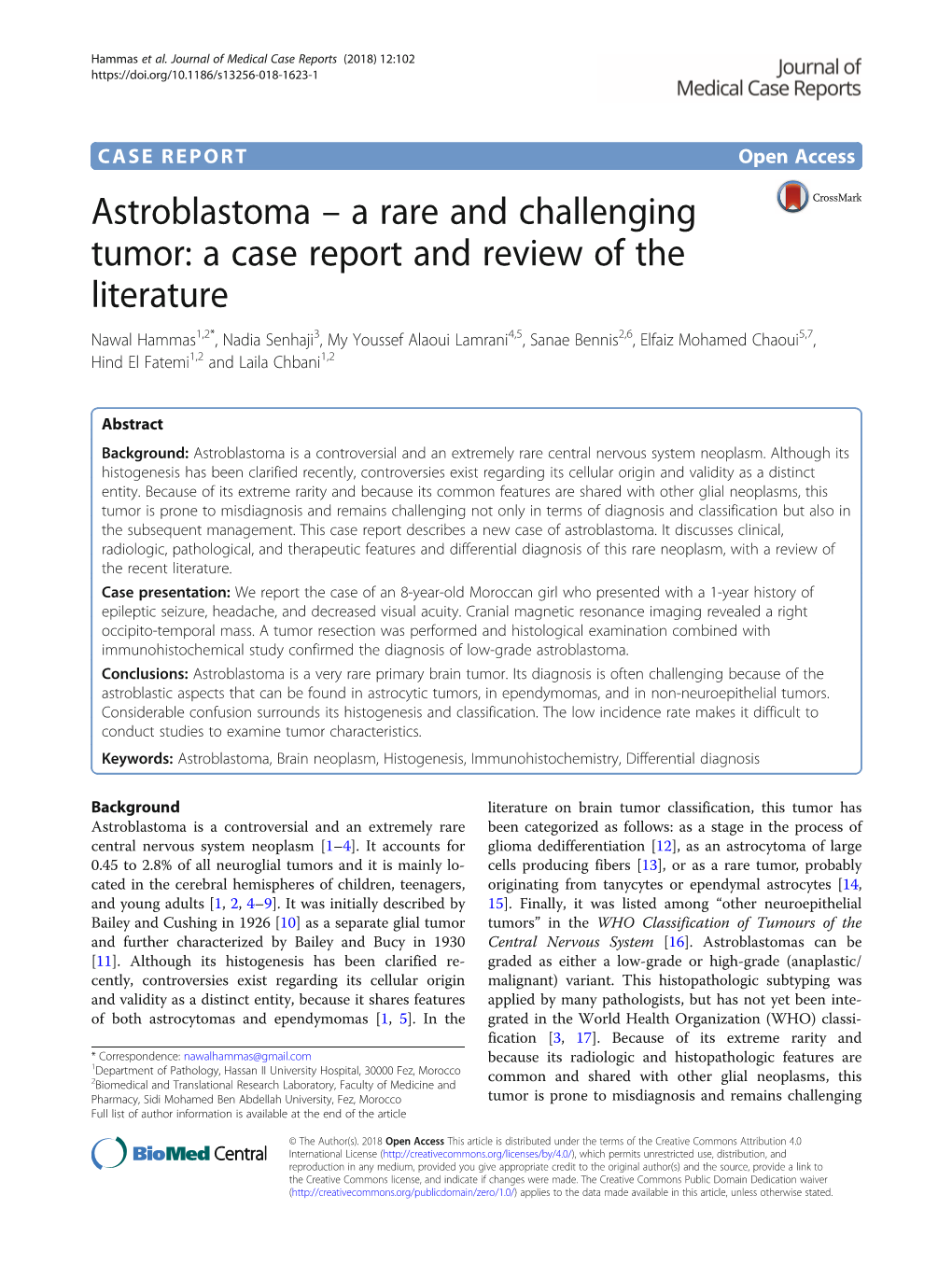 Astroblastoma – a Rare and Challenging Tumor