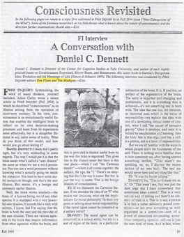 A Conversation Lvith Daniel C. Dennett