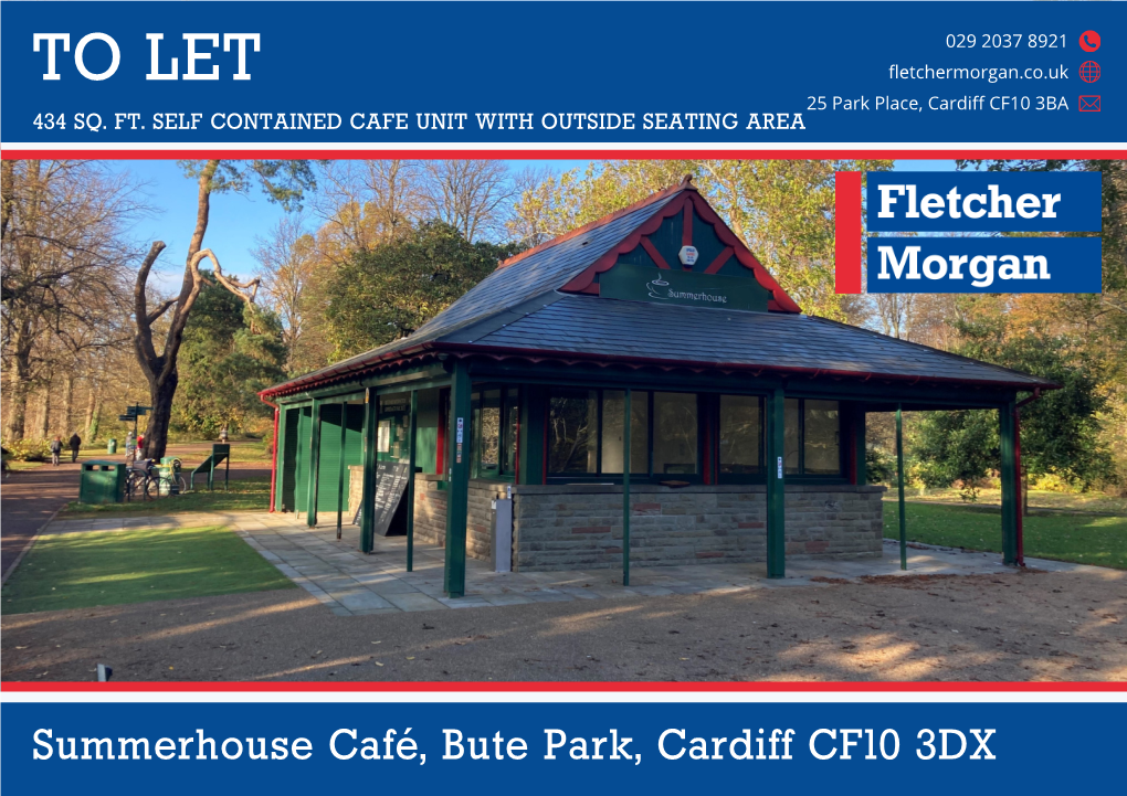 Summerhouse Cafe, Bute Park, Cardiff