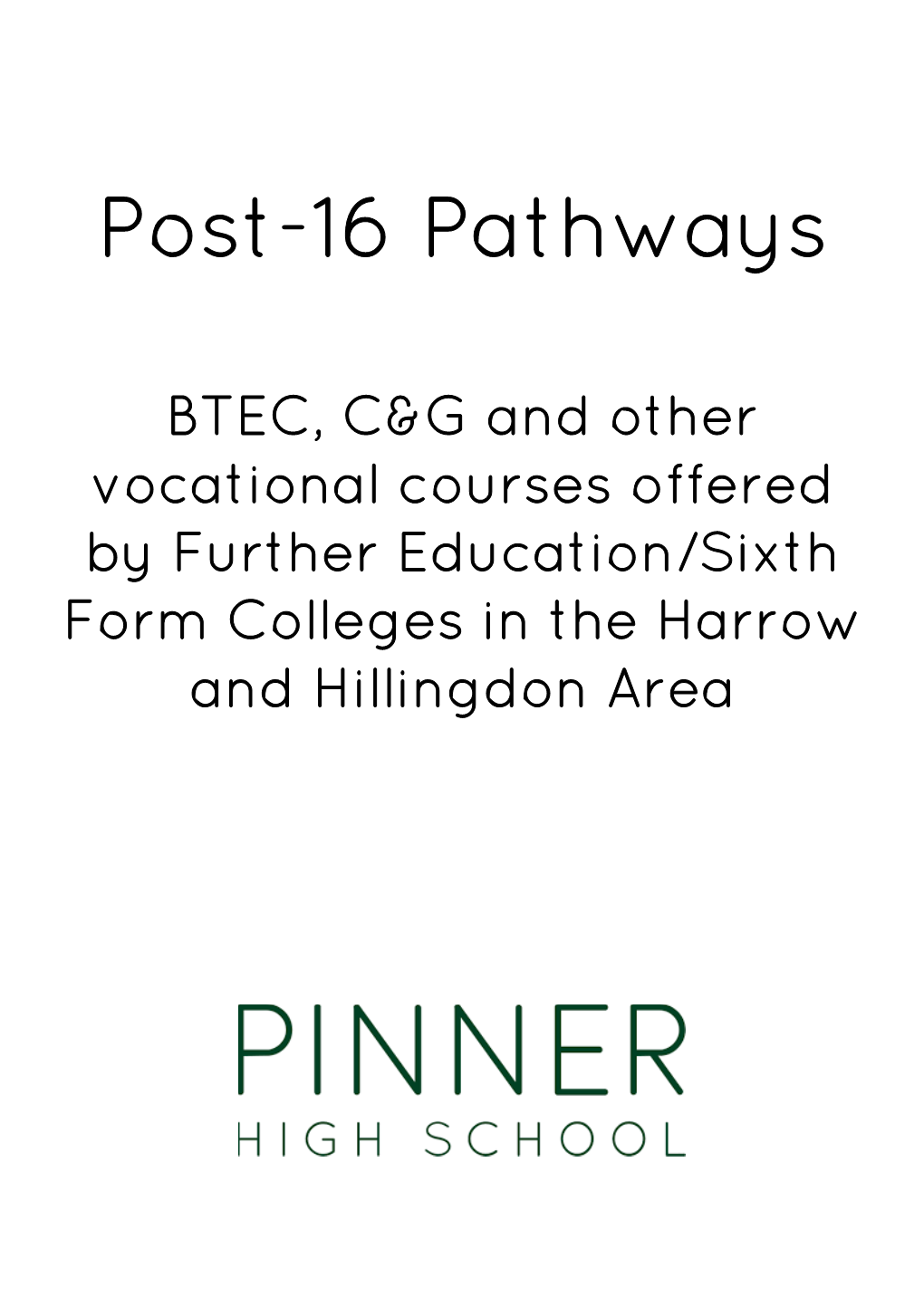 Post-16 Pathways