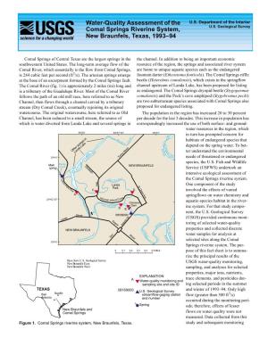 Water-Quality Assessment of the Comal Springs Riverine System