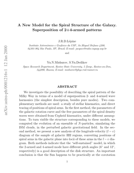 A New Model for the Spiral Structure of the Galaxy. Superposition of 2+ 4